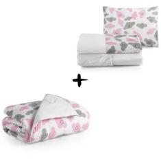 Imagem de Lençol Para Bebê Com Edredom 4 Pçs Kit Mini Cama Moderninhos - Entrou