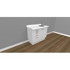 Imagem de Balcão Com Pia Para Clínicas E Consultórios - Deki Móveis Clínicos