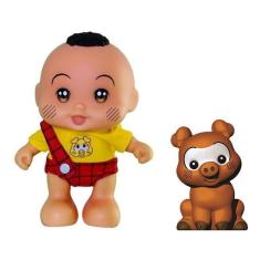 Imagem de Boneco Cascão Baby  Mascote Chovinista  Turma Mônica Frases