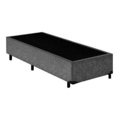 Imagem de Base Box Solteiro Suede Cinza - Imperium Do Sono