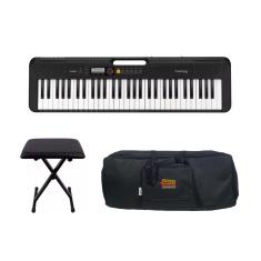 Imagem de Teclado Casio Casiotone CT-S200 bk com Banqueta e Capa Kit