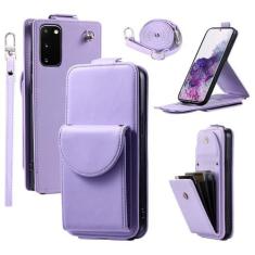 Imagem de Dibosom Capa carteira para Samsung Galaxy S20 5G 6,2 polegadas com vários compartimentos para cartões, bolsa de órgão, alça de pulso com fivela de anel, alça de ombro, suporte de cartão, capa de