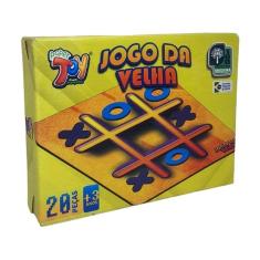 Imagem de Brinquedo Tabuleiro Jogo Da Velha Em Mdf +3 Anos 20 Peças