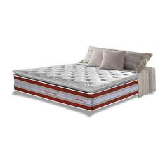 Imagem de Colchão Queen de Molas Ensacadas D33 com Pillow Top Cama Inbox Select 158x198x32 Vermelho