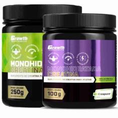 Imagem de Kit Creatina 250g Monohidratada + Creatina 100g Creapure Growth - Grow