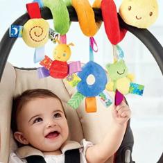 Imagem de Brinquedos para Cadeirinhas de Bebê Atividades Carrinho de Pelúcia em Espiral e Brinquedos de Berço para Acessórios de Viagem Brinquedo de Chocalho de Suspensão