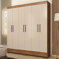 Imagem de Guarda Roupa Casal 6 Portas 62320 Amendola Off White Demobile
