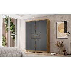 Imagem de Guarda Roupa Taurus Imperial 6 Portas E 3 Gavetas - Nature Alasca - Vi