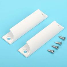 Imagem de DONILIGA Puxadores de dedo para armários pacote com 2 puxadores de armário de cozinha de liga de alumínio puxadores modernos de gaveta de 90 mm/3,5 pol., adequado para armários de cozinha, armários de