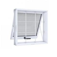 Imagem de Janela de Aço Maxim-Ar 60x60cm 1 Folha com Grade Quadrada Riobras