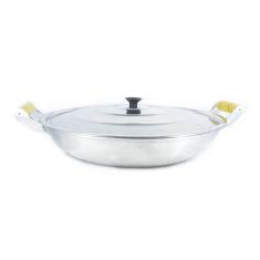 Imagem de Frigideira Alumínio Fundido Polida Alça Madeira Trad 36Cm