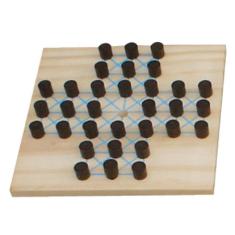 Imagem de Brinquedos Educativos - Jogo Resta 1 - 20x20cm 32 Peças