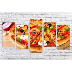 Imagem de Quadro Decorativo Pizza Pizzarias Gourmet Restaurantes Decorações Sala