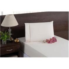 Imagem de Jogo De Lençol Percal 200 Fios Solteiro Palha 100% Algodão