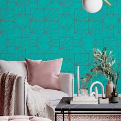 Imagem de Papel de Parede Adesivo Geométrico N013027 Rolo 0,58x3M