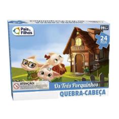 Imagem de Quebra-Cabeça Os Três Porquinhos 24 Peças  Pais E Filhos