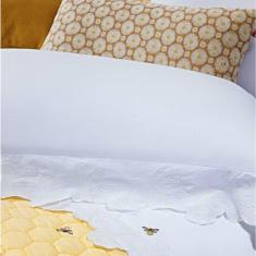 Imagem de Jogo de Cama Casal Melzi 4 Peças Percal 200 Fios Bernadete Casa Amarelo