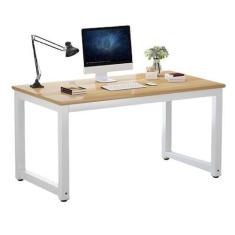 Imagem de Mesa De Computador Estável Com Estrutura De Metal Para Escritório Doméstico, Mesa De Escritório Doméstico Grande Mesa De Escritório Mesa De Computador Mesa De Estudo Estação De Trabalho (Color : A,