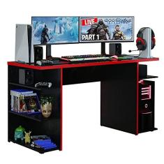 Imagem de Mesa para Computador Gamer Madesa 9409 - Preto/vermelho