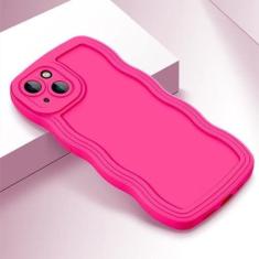 Imagem de Onda encaracolado pára-choques caso de telefone para xiaomi 9a 9t para redmi nota 7 8 12 pro plus capa de silicone macio proteção da lente, rosa, para nota 7 pro