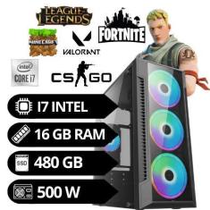 Imagem de Computador Gamer Intel Core I7 16Gb Ssd 480 Gb 500 W Gamer