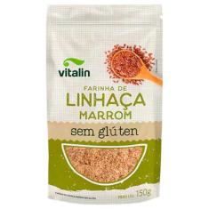 Imagem de Kit 2X: Farinha de Linhaça Marrom Sem Glúten Vitalin 150g