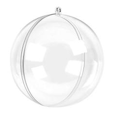 Imagem de Esfera Acrílica Para Artesanato Decoração Natalina - 10 Unidades (6cm)