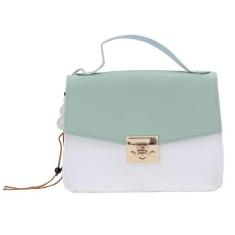 Imagem de Bolsa Fofa Feminina Bolsa de Ombro Alça Superior Com Design de Bloqueio de Cor Adequada para Qualquer Idade (Verde)