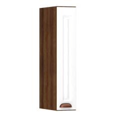 Imagem de Armário Aéreo 15cm 1 Porta Safira Nogueira C/Branco