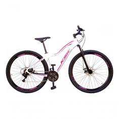 Imagem de Bicicleta Feminina Aro 29 Ksw Mwza 24v Garfo Suspensão Mtb Branco-pink-violeta 17