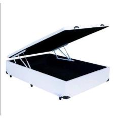 Imagem de Base Box Baú Casal Sintético Branco - 138X188x35 - Dmhope7