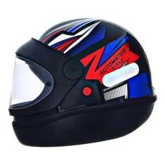 Imagem de Capacete Ebf Automático Fechado Moto Bolt , Style Azul, 56