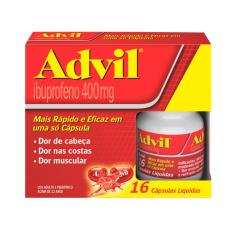 Imagem de Advil 400mg com 16 Cápsulas 16 Cápsulas Gelatinosas Moles