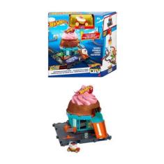 Imagem de Pista Hot Wheels City De Brinquedo Sorveteria C/ Carrinho - Mattel - H