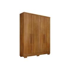 Imagem de Guarda Roupa Solteiro 4 Portas 2 Gavetas C/Pés Milly Cumaru - Novo Hor
