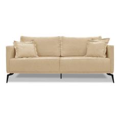 Imagem de Sofá 3 Lugares Lazio Linho Dourado 200 cm