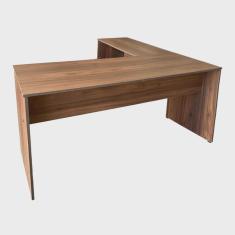 Imagem de Mesa para Escritório em L 148x148 Nogal/Preto realme