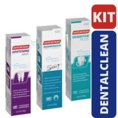 Imagem de Kit 3 Cremes Dentais Dental Clean