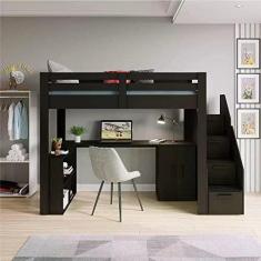 Imagem de Cama Alta Star Plus Office Gamer Casatema Preto