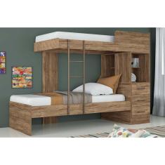 Imagem de Beliche Multifuncional Havana Plus C 3 Gavetas Atacama Santos Andira