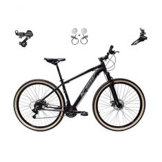 Imagem de Bicicleta Aro 29 Ksw Xlt 24v K7 Câmbios Shimano Freio Hidráulico Garfo Trava Pneu Faixa - Preto/prata Tam.21