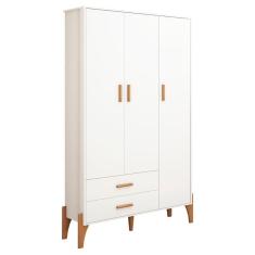 Imagem de Guarda Roupa Quarto Infantil Iris com 3 Portas e 1 Gaveta
