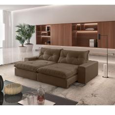 Imagem de Sofá Hall Veludo Dois Módulos De 80cm B25cm Meu Sofá Online B016 Veludo Marrom