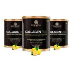Imagem de Kit Collagen Skin (3x330g) Limão Essential Nutrition