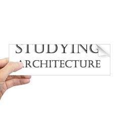 Imagem de DIYthinker Palavra curta estudando arquitetura retangular para-choque adesivo notebook janela decalque