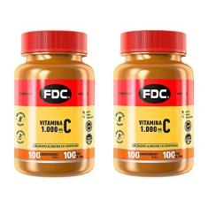 Imagem de Kit 2 Vitamina C 1000mg - 100 Comprimidos - FDC