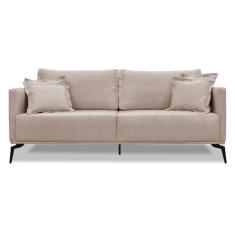 Imagem de Sofá 3 Lugares Lazio Linho Rústico Areia 200 cm