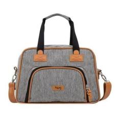 Imagem de Bolsa de Maternidade Hug Média Nova York Cinza-Unissex