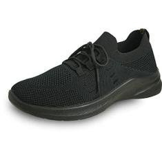 Imagem de VANGELO Tênis profissional antiderrapante masculino para trabalho para serviço de alimentação, enfermeira Nick e Jimmy, preto, Preto 11, 38