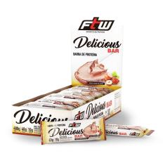 Imagem de Whey Bar Delicious - 12 Unidades De 40G Creme De Avelã - Ftw